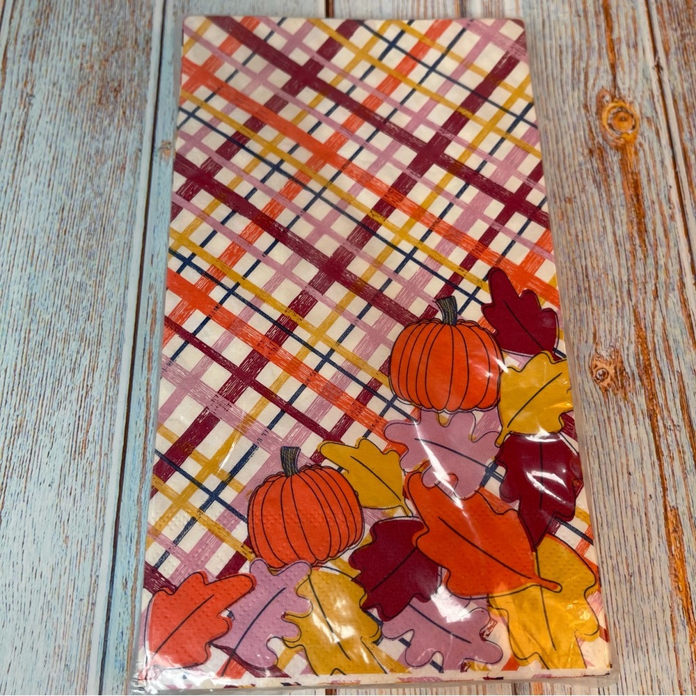 NEW Packed Party Fall Autumn Harvest Thanksgiving Large Guest Paper Napkins